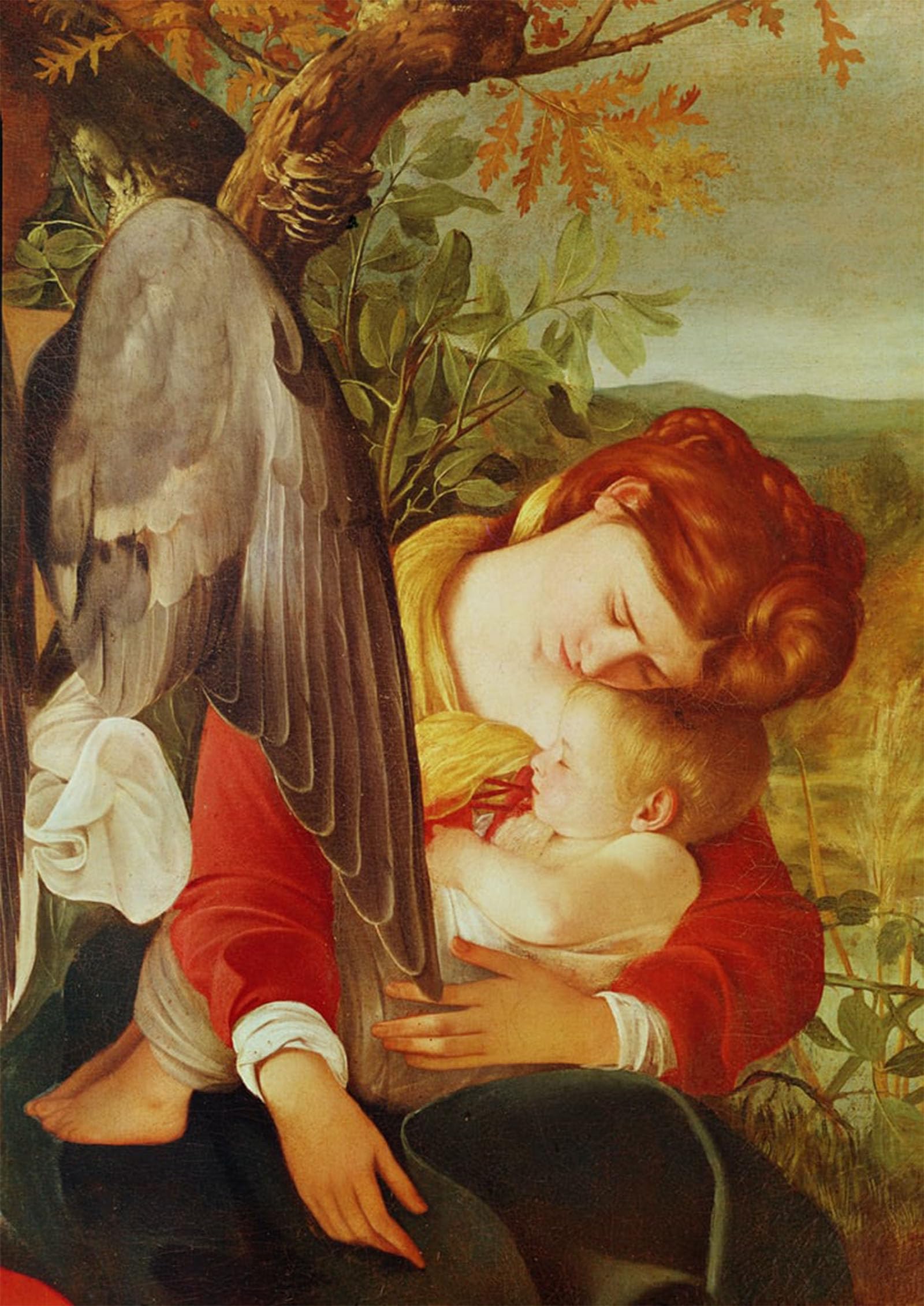 POSTERIIk Famous Modern Artwork Art Mural Rest on the Flight Into Egypt by Merisi Caravaggio Oil Paintings Pictures for Home Decor 60x90cm