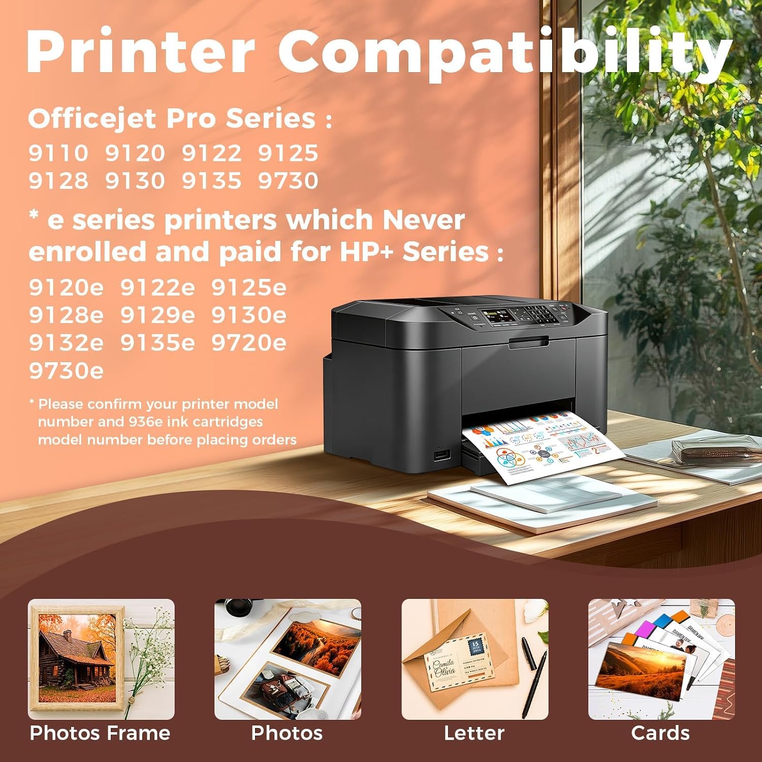 Miss Deer 936 Ink Cartridges for HP Printers, Compatible Replacement for HP 936e 936XL HP936 High Yield for OfficeJet Pro 9125e 9120e 9730e 9135e 9130e 9125 9130b 9128e 9120 9110b (4-Pack, BK/C/M/Y)