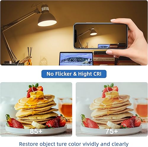 Miniatura 5 de Bombilla LED T10 de 2700 K de 3.2 pulgadas, bombilla LED E26 equivalente a 60 vatios regulable, bombilla tubular T25, bombillas Edison de 6 W e26 de