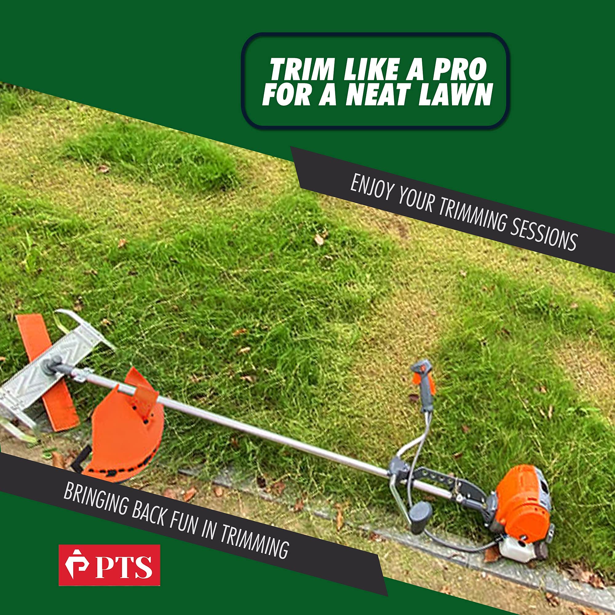 Buy Flamingo PTS Brush Cutter Blade Stand Push Lawn Mower Walk Behind