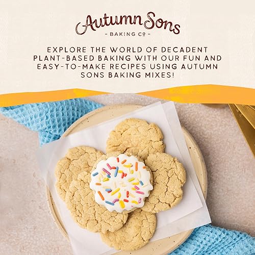 Miniatura 5 de Autumn Sons Baking Co. Mezcla de galletas de azúcar sin gluten. Mezcla vegana para hornear a base de plantas. Libre de 11 alérgenos comunes. Sin