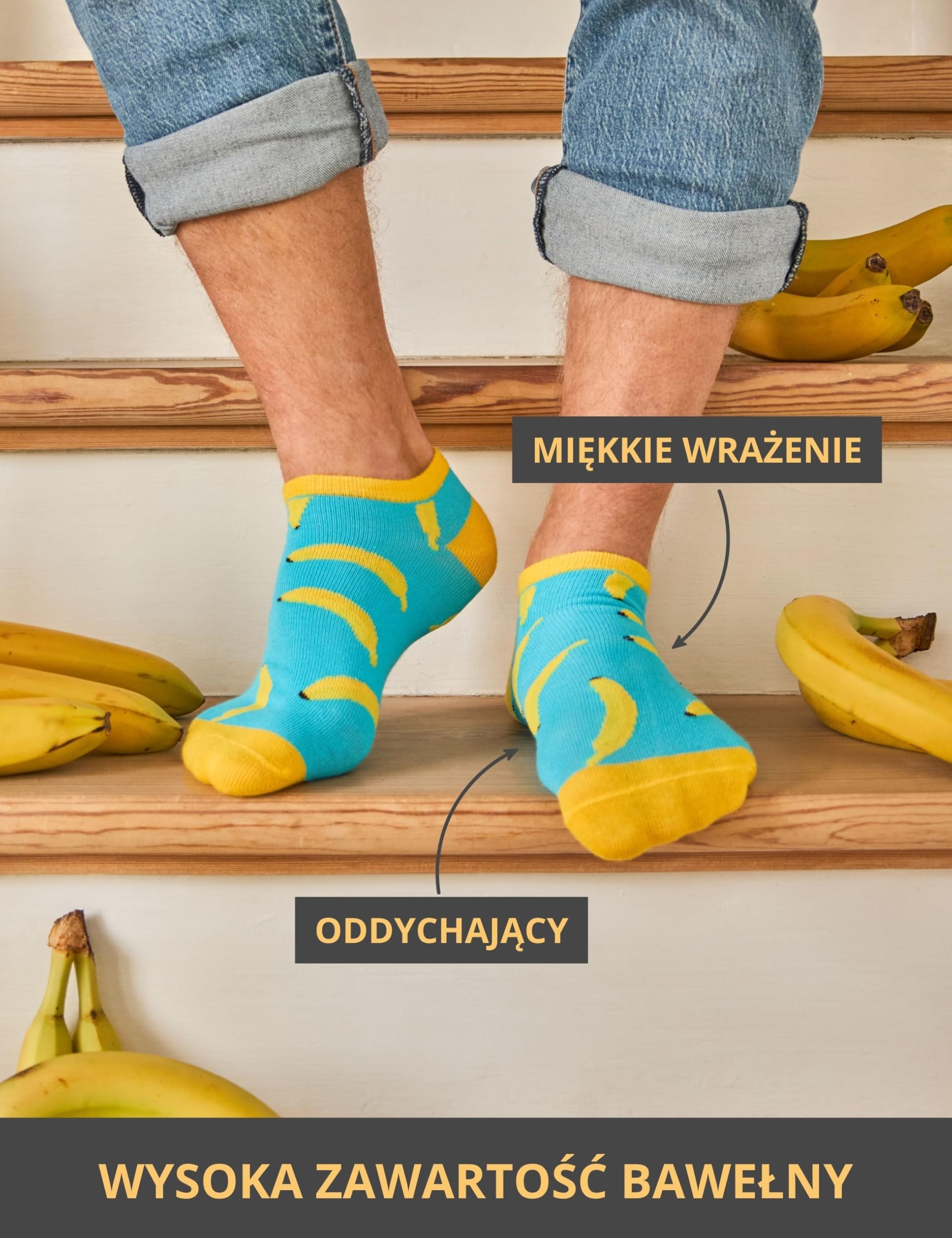 Basic Treasure 12 par zabawnych skarpet bawełnianych, różne motywy