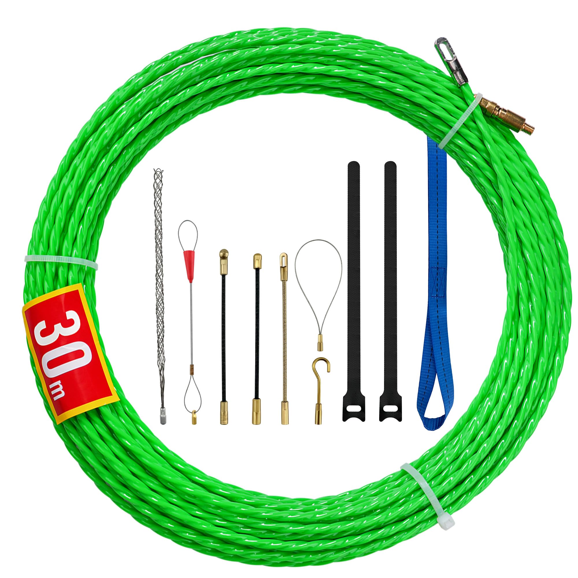 Sonda Passacavi Spiralata Lakigoes 30m - Diametro 4.5mm, Poliestere, Per Impianti Elettrici In Tubi E Corrugati