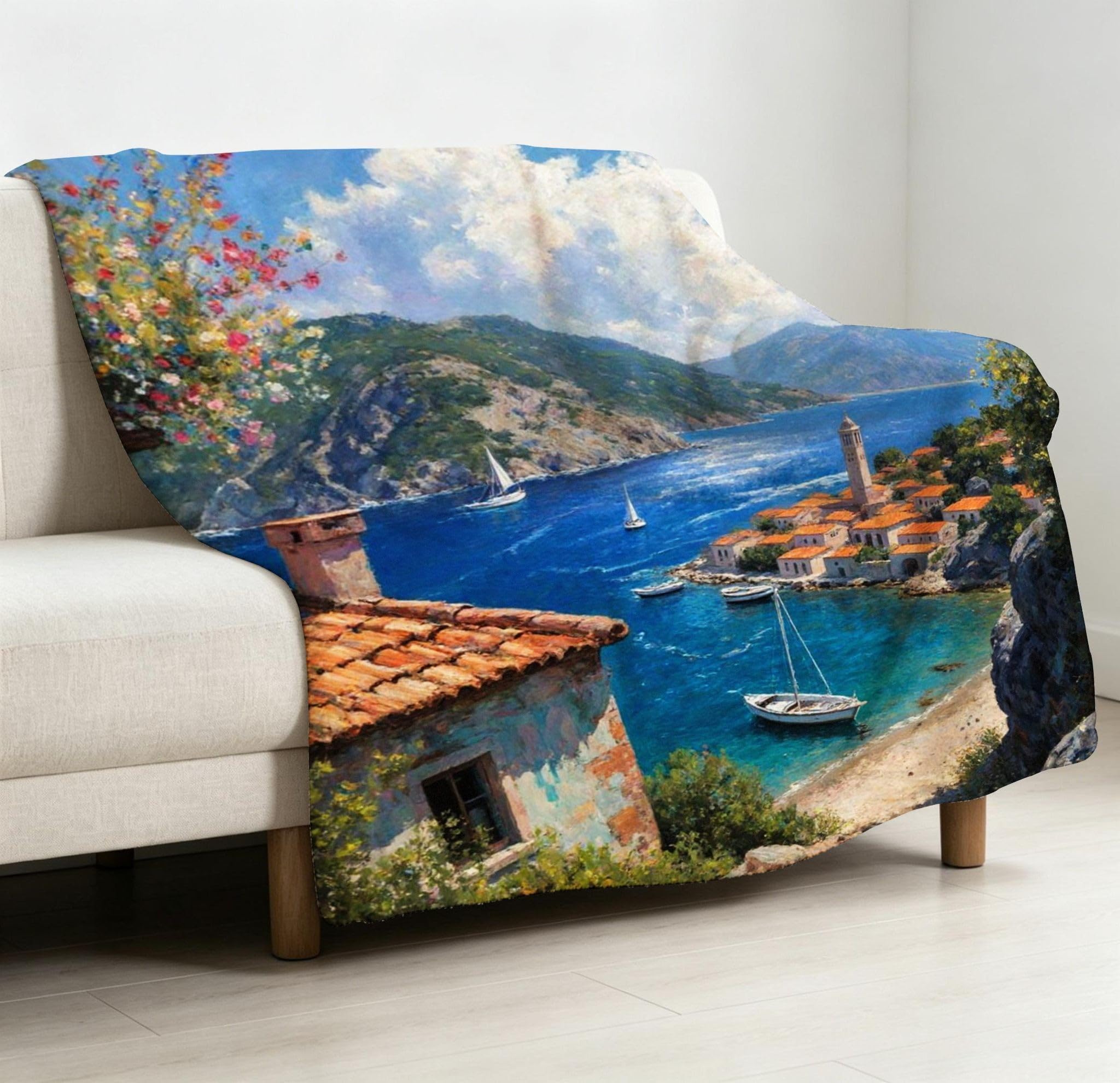 Manta 220x240 cm Girasol Franela Polar para Cama 135/150-A329