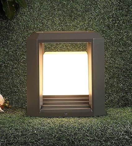 ZOREZA - Gate Light for Home Gate Lamp Enhance Your Gate Lights for Outdoor Decor with Gate Lamps for Outdoor Miya Grey Aluminium Gate Light - Stylish and Durable Lighting (4)