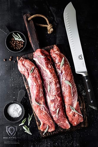 Miniatura 7 de Dalstrong Cuchillo de carnicero Bull Nose  10 pulgadas  Gladiator Series Elite  Acero alemán de alto carbono  Cuchillo de rotura  Mango negro G10