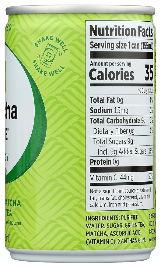 Té verde endulzado con matcha 5.2 fl oz miniatura 7