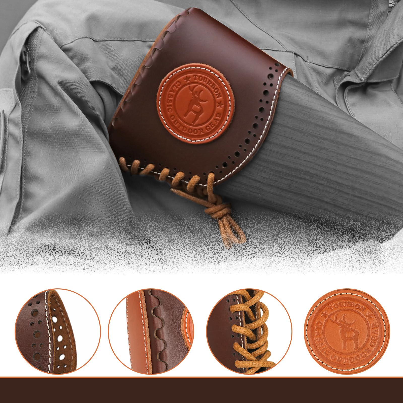 Recoil Pads aus echtem Leder für Schrotflinte, Gewehr, verstellbare Abdeckung mit Einsätzen