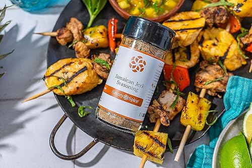Miniatura 4 de Savory Spice - Condimento jamaicano para jerk dulce y picante para pollo, filete, cerdo y camarones  Úselo para hacer salsa de jerk casera o adobo