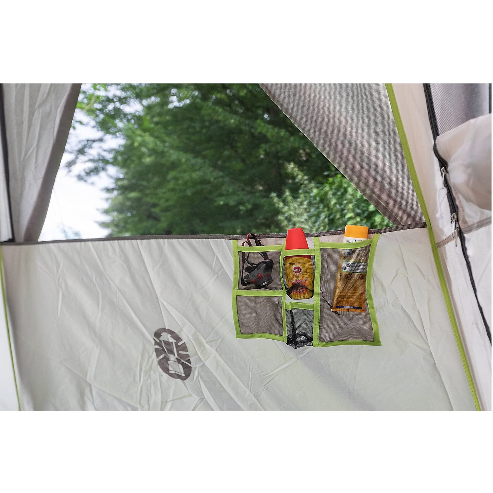 Coleman Polygone Grande Tente familiale avec Vue à 360° Structure en Acier Robuste Facile à Monter 100% étanche