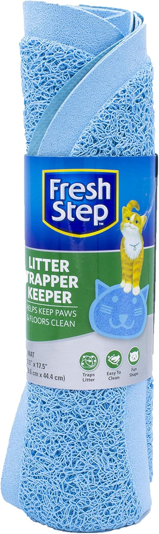 Fresh Step Litter Trapper Keeper Cat Litter Mat CatShaped Litter Trapping Mat