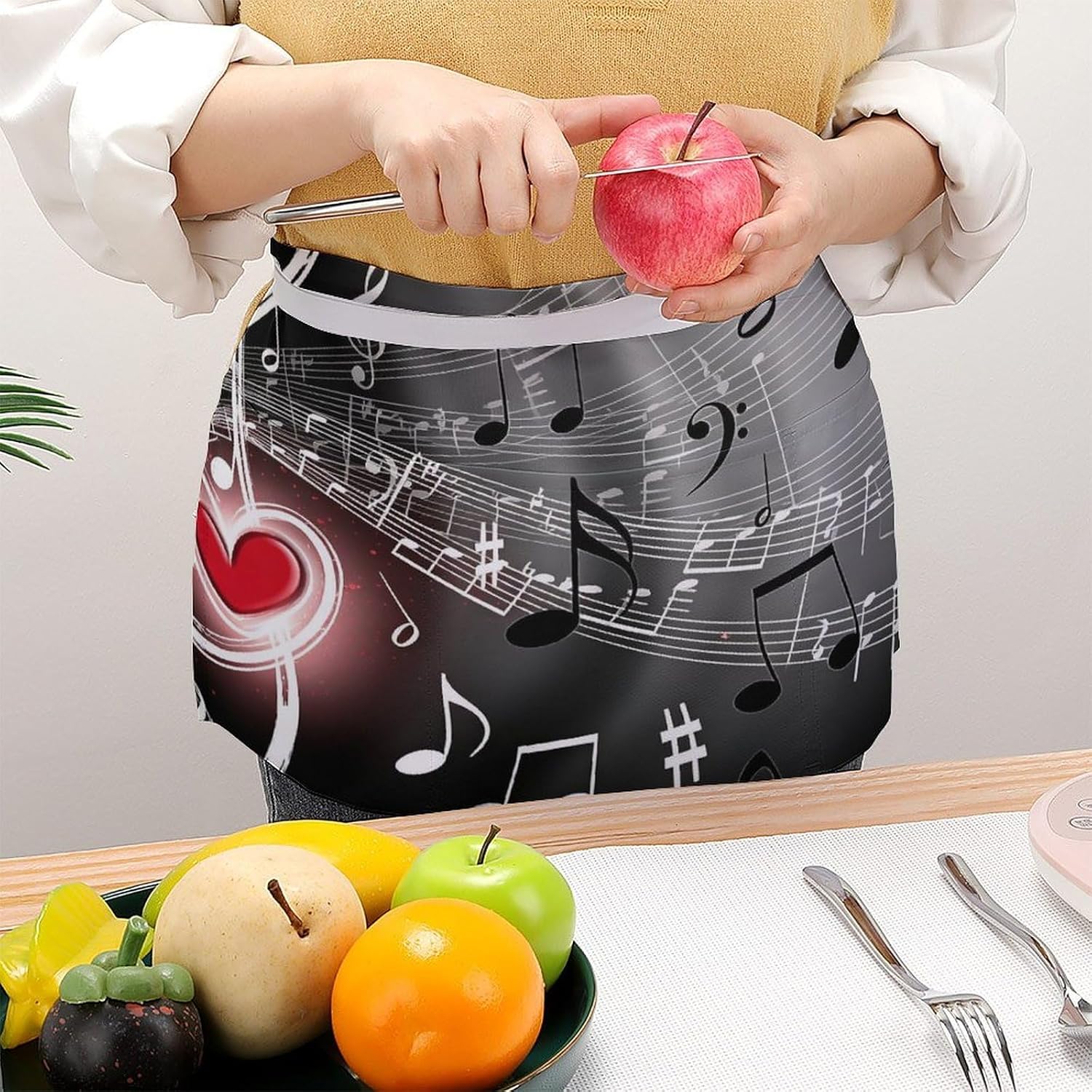 Musical Note Aprons Half-body Apron image 4