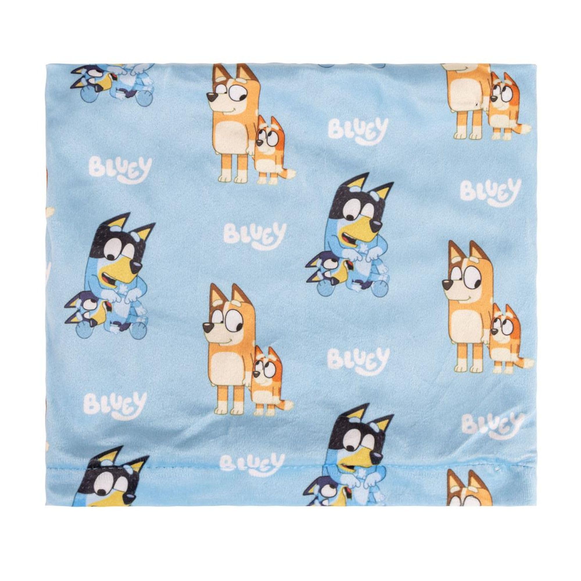 Bluey Gorro Guantes Braja Set Azul Amarillo Talla Única Acrílico Poliéster Original
