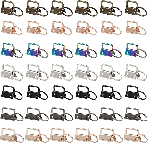 Miniatura 9 de Kit de llavero de 1 pulgada para llavero de 1 pulgada para suministros de fabricación de cordón de muñeca