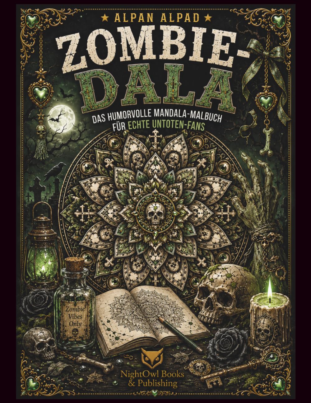 ZOMBIE-DALA: Das humorvolle Zombie-Mandala-Malbuch mit 50 Sprüchen für Erwachsene, Horror-Fans, Gothic-Fans und kreative Auszeit (DALA – Humorvolle Mandala-Malbücher für Erwachsene und Teenager)