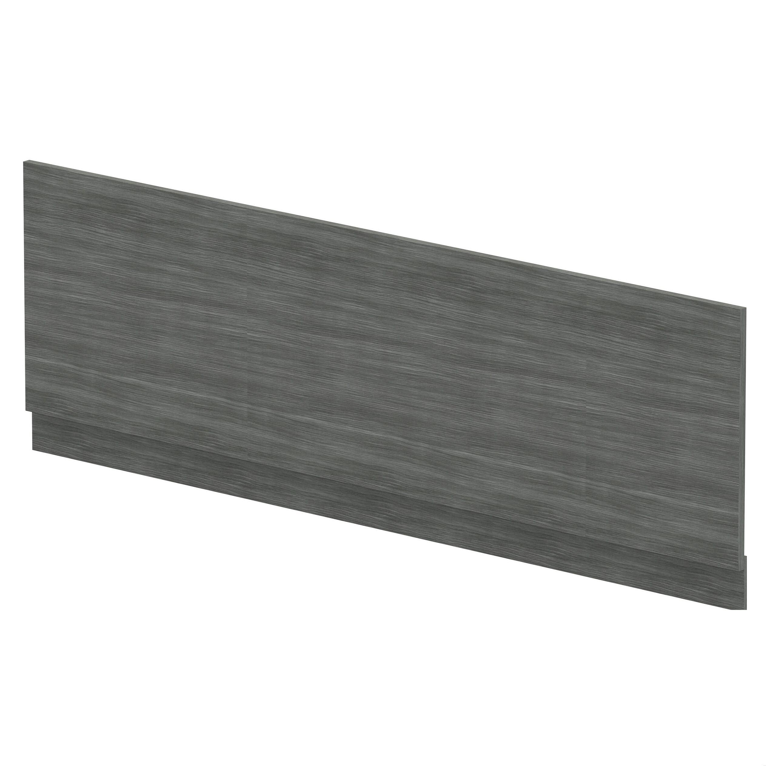 Balterley Wooden Front Bath Panel Covering with Plinth, 1700mm Bath Panel, Straight Front Bathroom Panels for Bathtub, Water Resistant Side Panels for Bathroom Baths (Woodgrain Anthracite) โ image 1