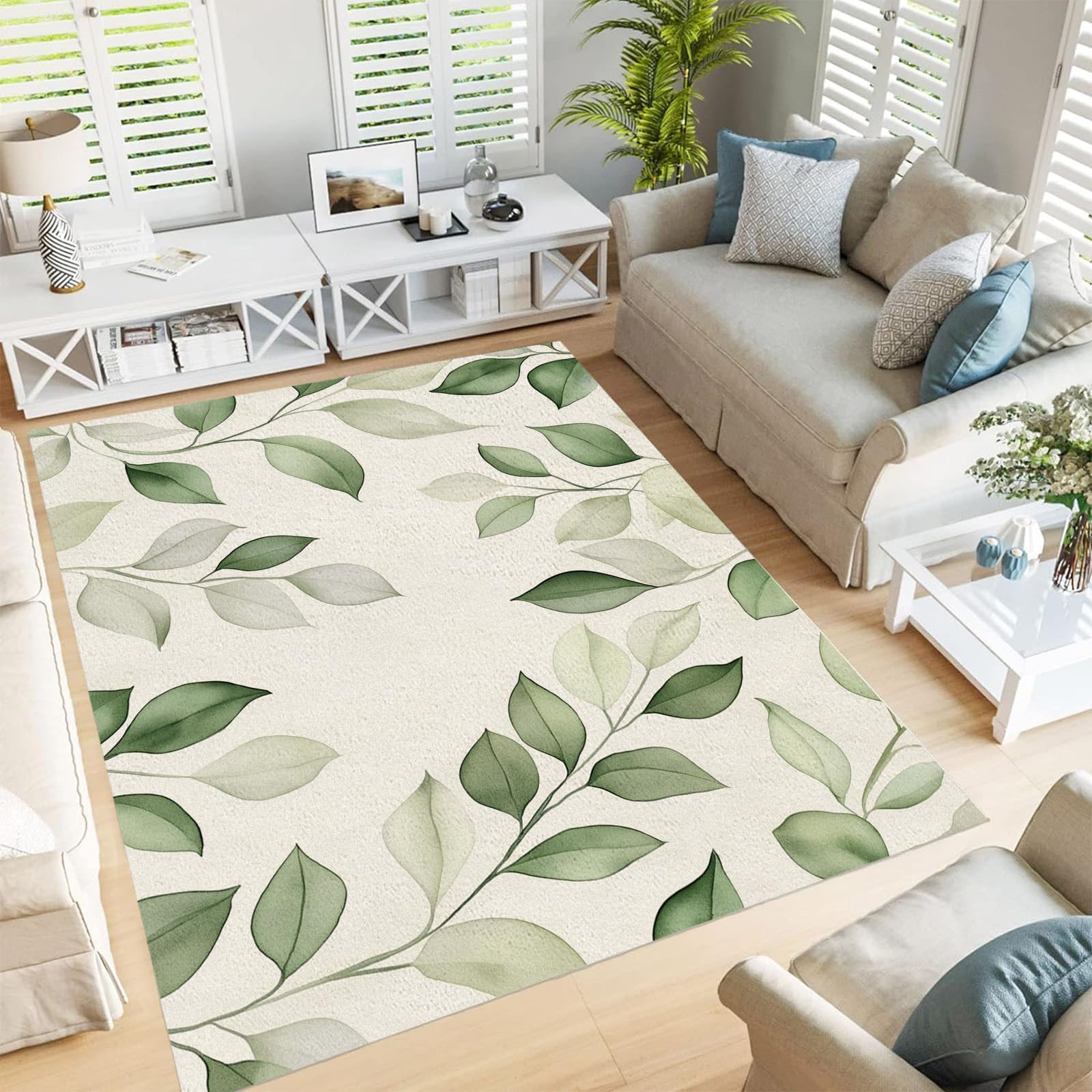 Tapis abstrait moderne antidérapant pour sécuriser les sols lisses