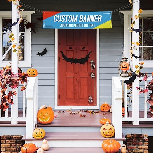 Miniatura 3 de Banners y letreros personalizados para exteriores, personalizables, con foto, texto, decoración de impresión para fiesta de cumpleaños, negocios,