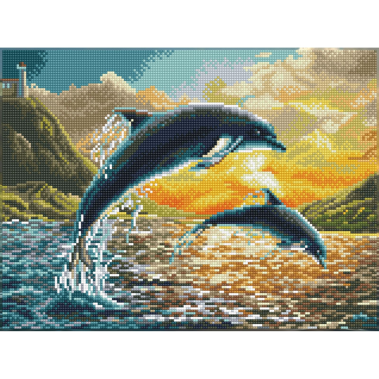 ダイヤモンドアートクラブ Tropical Dolphins Tropical Dolphins – Diamond Art Club
