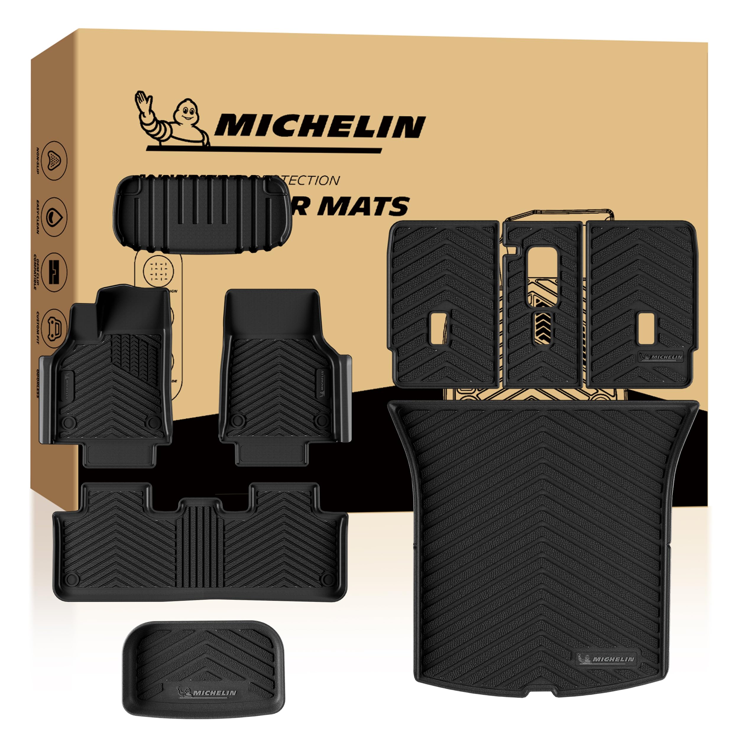 Michelin Vehicle Mat for 2025-2027 Tesla Model Y Juniper Standard (9 Piece)