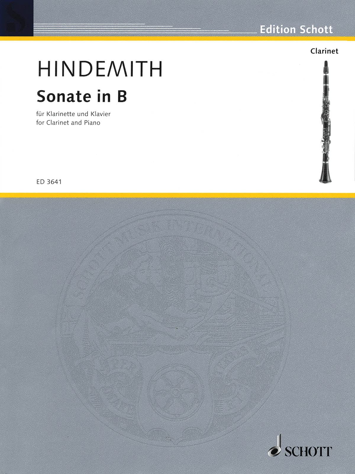 Sonata in Bb: for clarinet and piano. clarinet in Bb and piano.