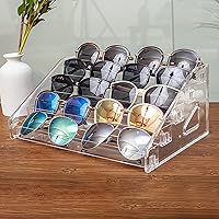 Vista 2 de 5-Tier Nail Polish & Sunglasses Organizer Screwless Cosmetic Display Shelf for Makeup, Jewelry, Eyeglasses Storage Non-Slip Bathroom Vanity