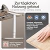 ASSMANN Y-Line Electric Height-Adjustable Desk 180 x 80 cm Polar Silver TÜV-Certified Memory Function Collision Protection Easy Assembly for Office and Office