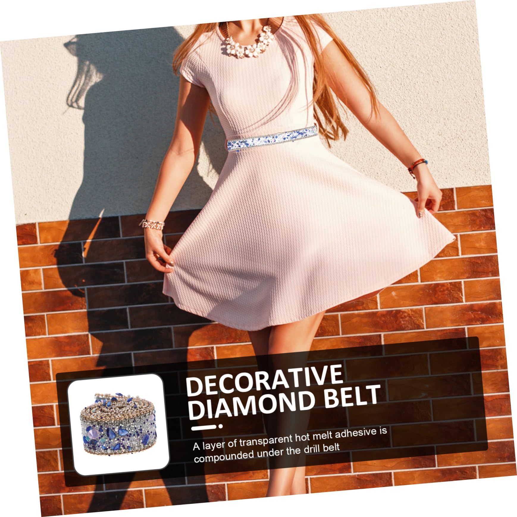 Tofficu 5rollen Dekoratives Strassband Für Kleidung Handgefertigtes Rhinestone Band Mit Goldperlen Lange Bastel-dekoration Für Hochzeiten Und Feste