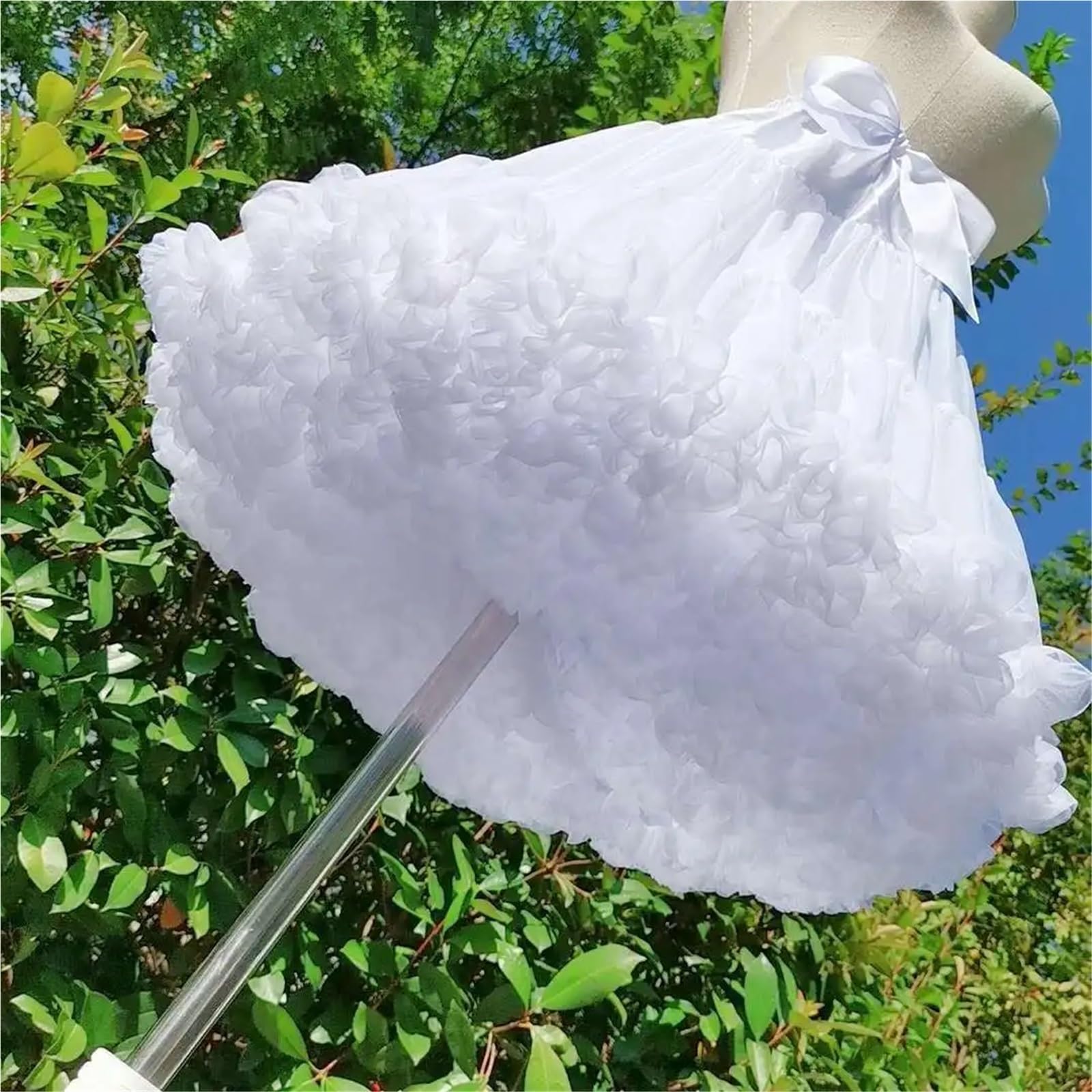 Sottogonna Bianca da Sposa, Crinolina Donna, Sottogonna for Feste, Lolita