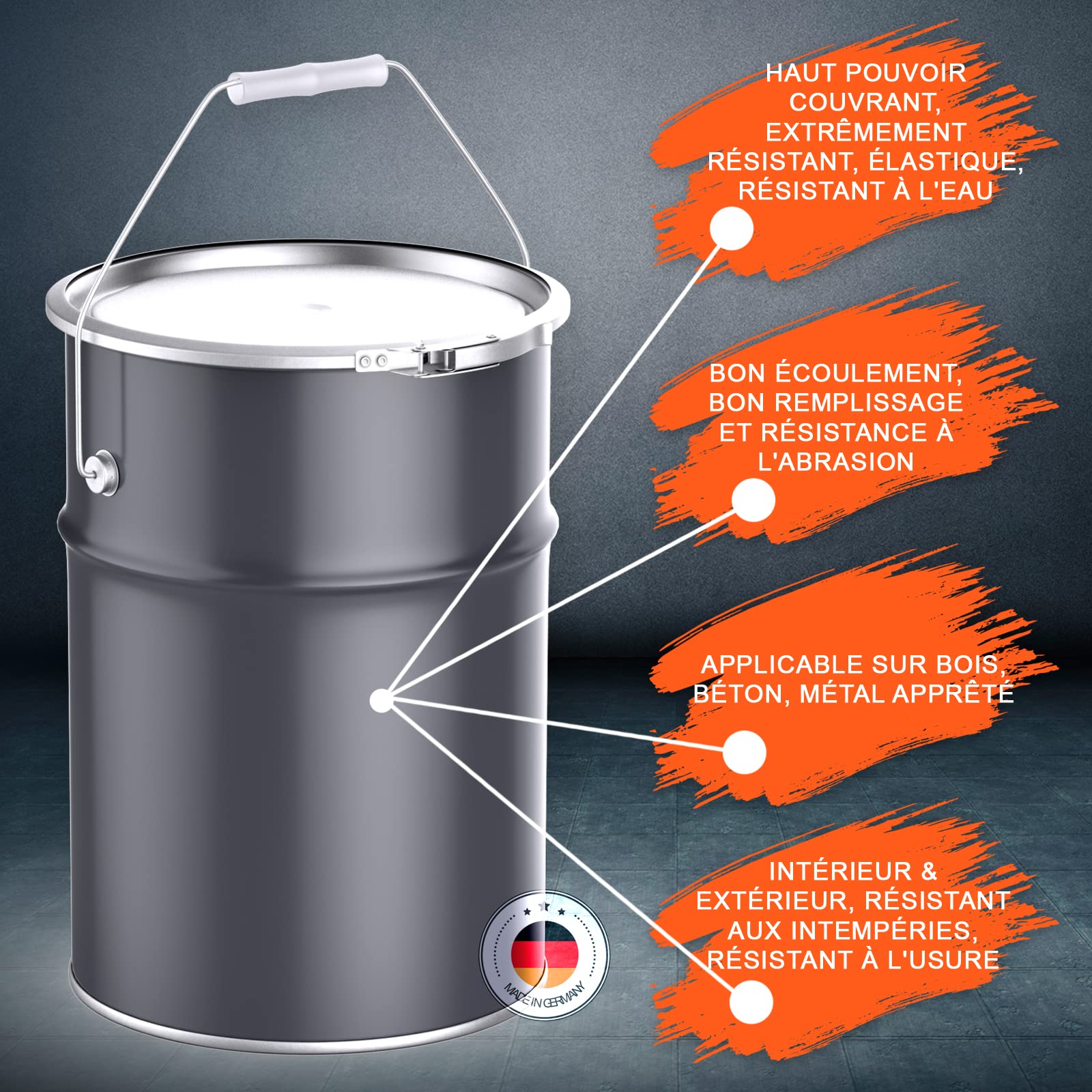 BEKATEQ LS-150 Vernis bois PU monocomposant 2,5l Incolore satiné I Pour escaliers, parquets, meubles & bateaux I Résistant aux intempéries, à l'eau douce et à l'eau de mer avec protection UV