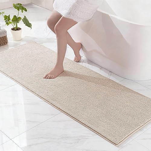 Miniatura 9 de Exclusivo Mezcla Alfombras de baño de felpilla extra suaves y absorbentes, de 17 x 24 pulgadas, de secado rápido, lavables a máquina, para suelo de