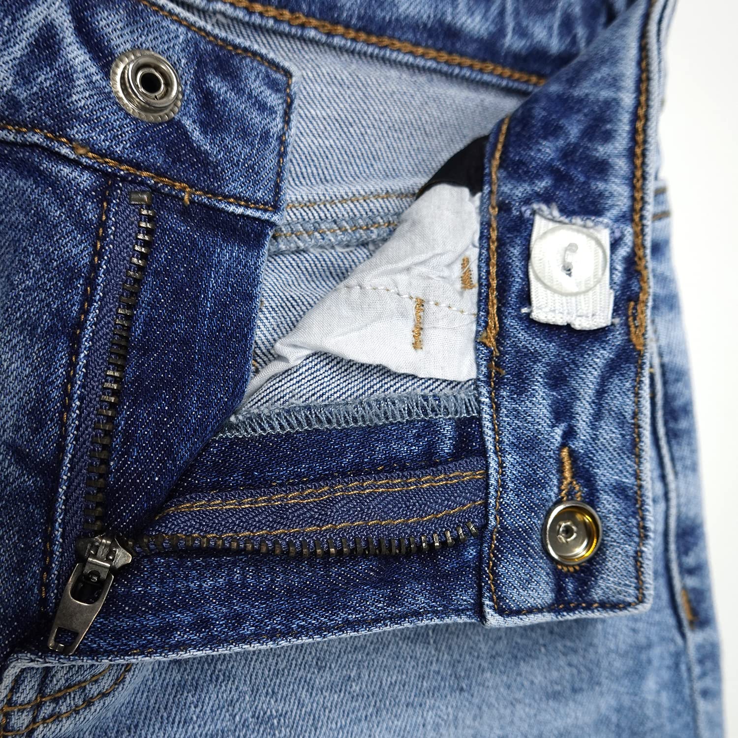 KIDSCOOL SPACE Pantalones Vaqueros niñas, pequeña Banda elástica Grande en el Interior, Pantalones Vaqueros elásticos Micro Acampanados Corte Bota