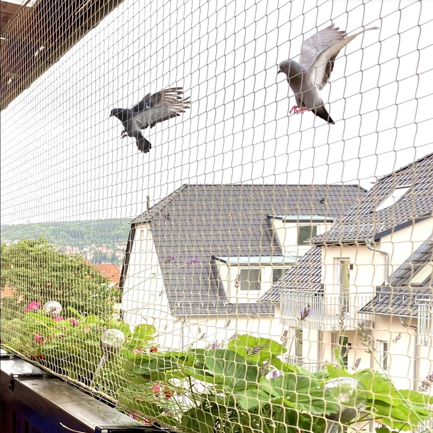 Bird Net | Nylon Bird Control Net | Child Protection | Anti Bird Net | Net for Pigeon & Monkey for Balcony 6X10 Feet-image-6