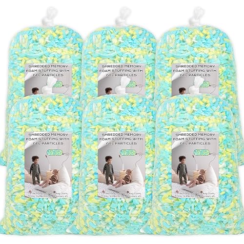 30lbs Bean Bag Filler, Shredded Memory Foam, Bean Bag Chair