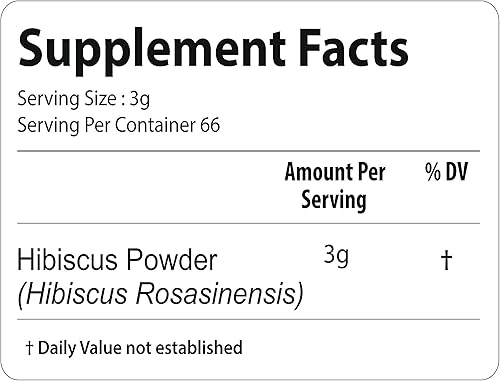 Miniatura 4 de bixa BOTANICAL Hibiscus Powder (Hibiscus Rosa Sinensis) 1 libra (16 onzas)  Refrigerante natural y refrigerante  Útil externamente como tónico para