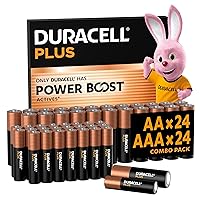 DURACELL Batterie Plus AA & AAA (Confezione combinata da 48)