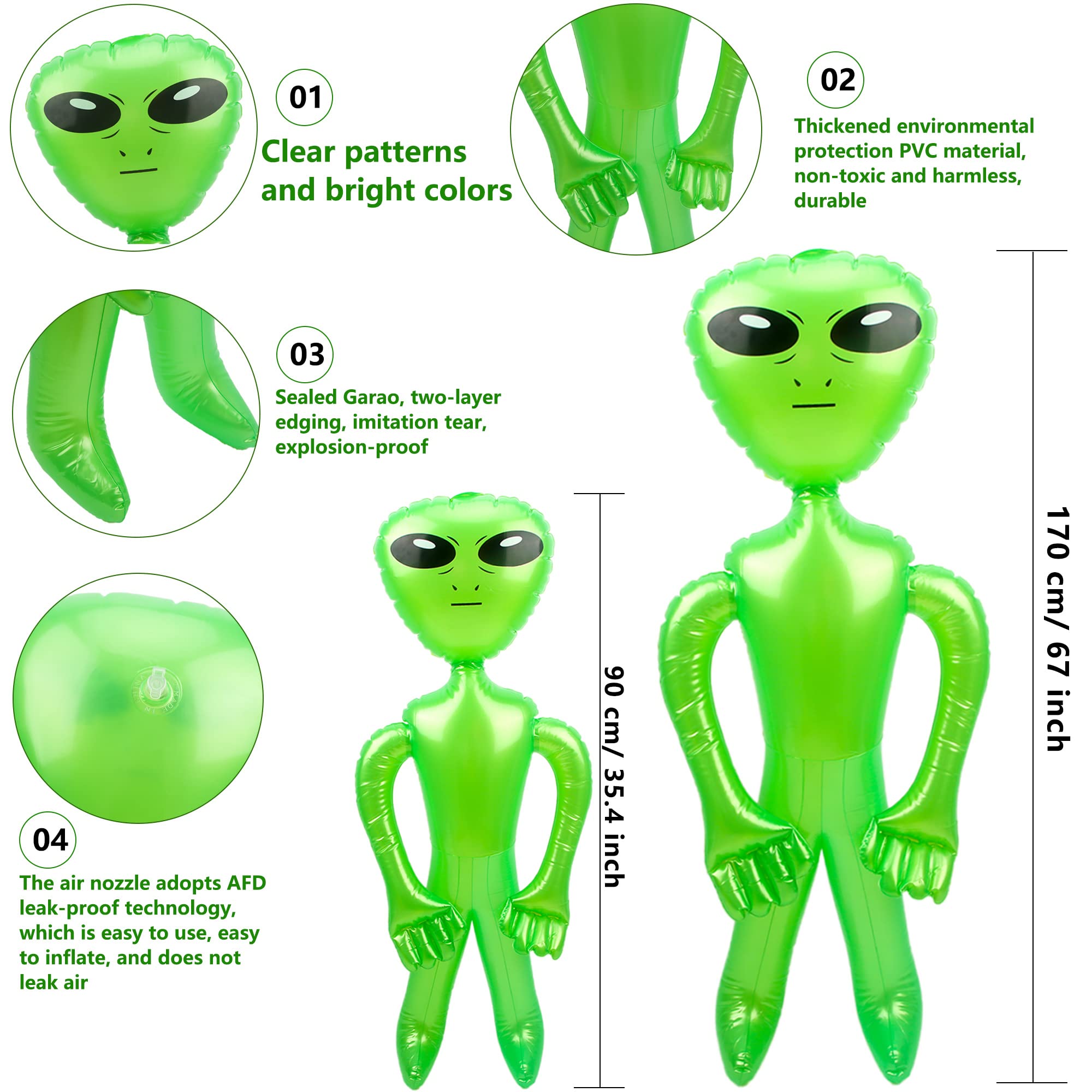 Snapklik.com : Trounistro 6 Pack 67 Inch 35 Inch Large Inflate Alien ...