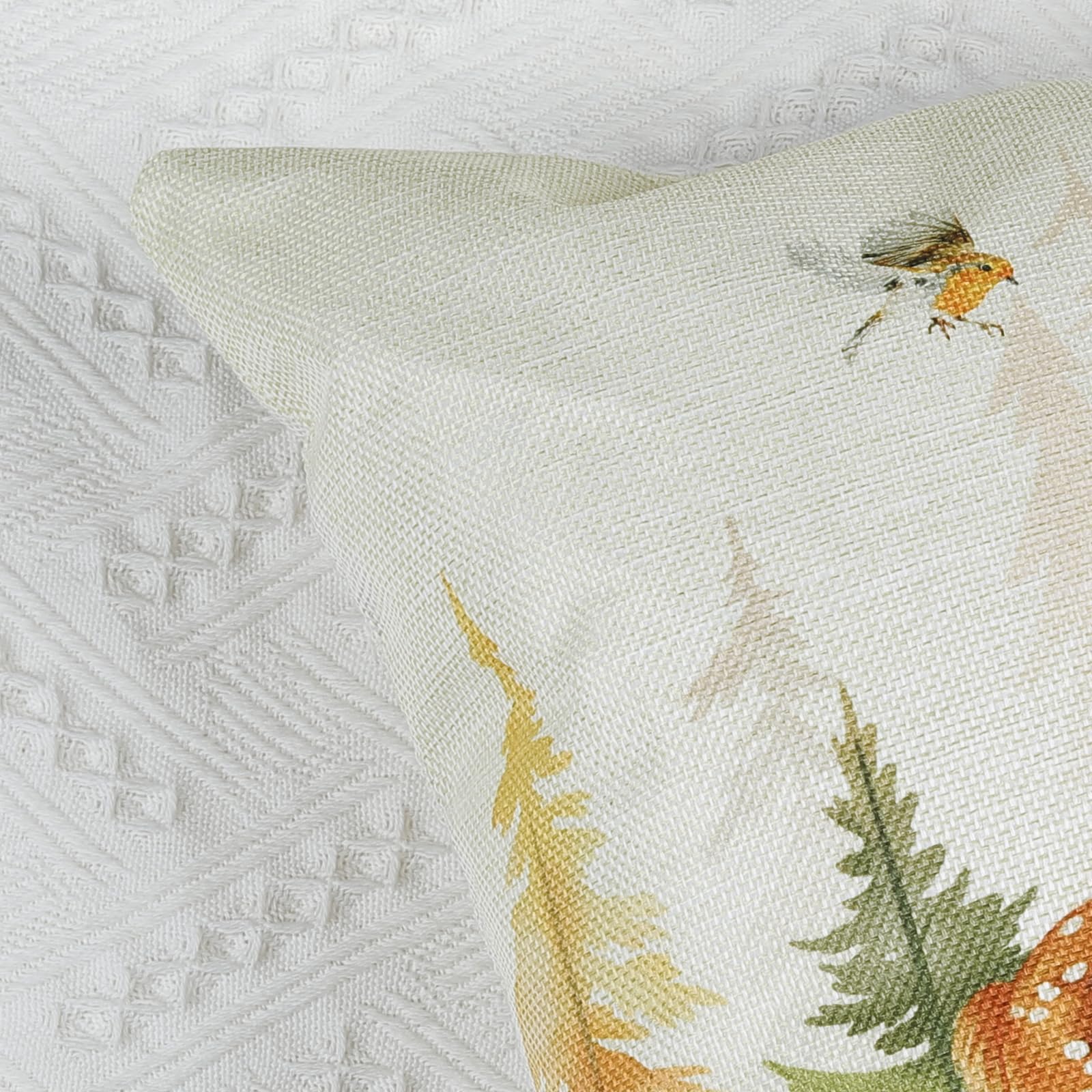 Bonhause Housse De Coussin Animaux Forêt Automne 45 X 45 Cm