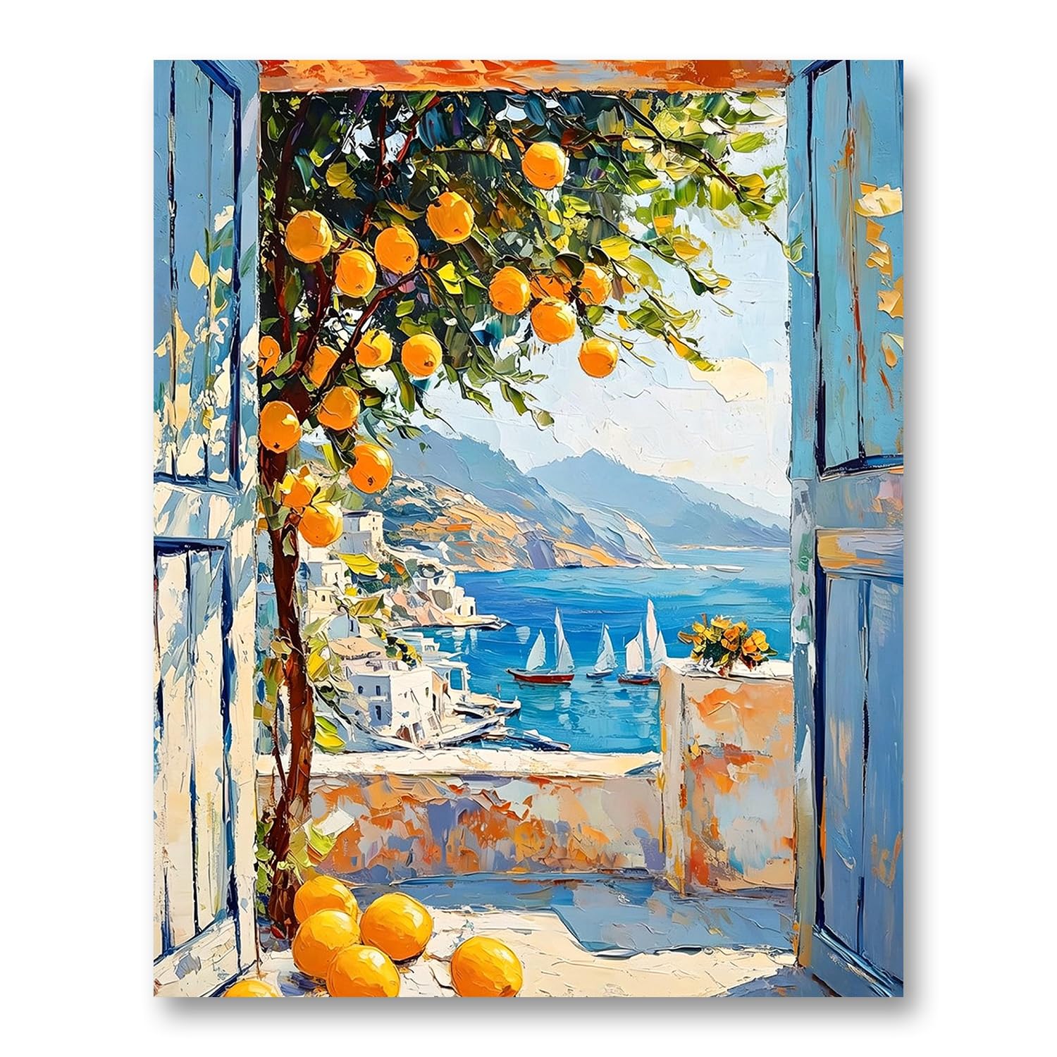 SUHEFAFA Lemon Tree Paint by Numbers Kit for Adults Beginner 16x20 Inch