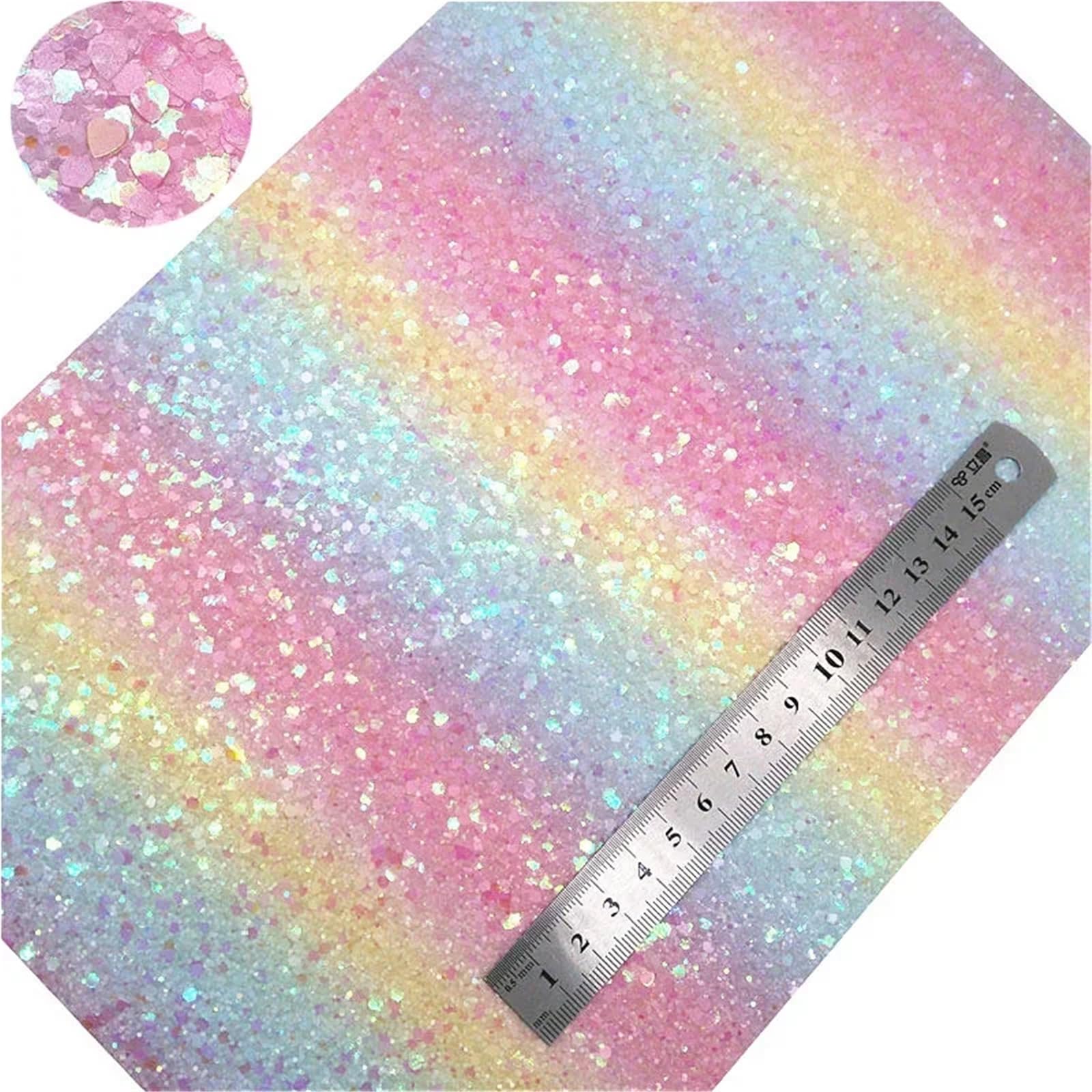 PVC-Glitzerplatten | Mehrfarbig, 21 x 29 cm und 30 x 134 cm, for Basteln(3-30x134cm)