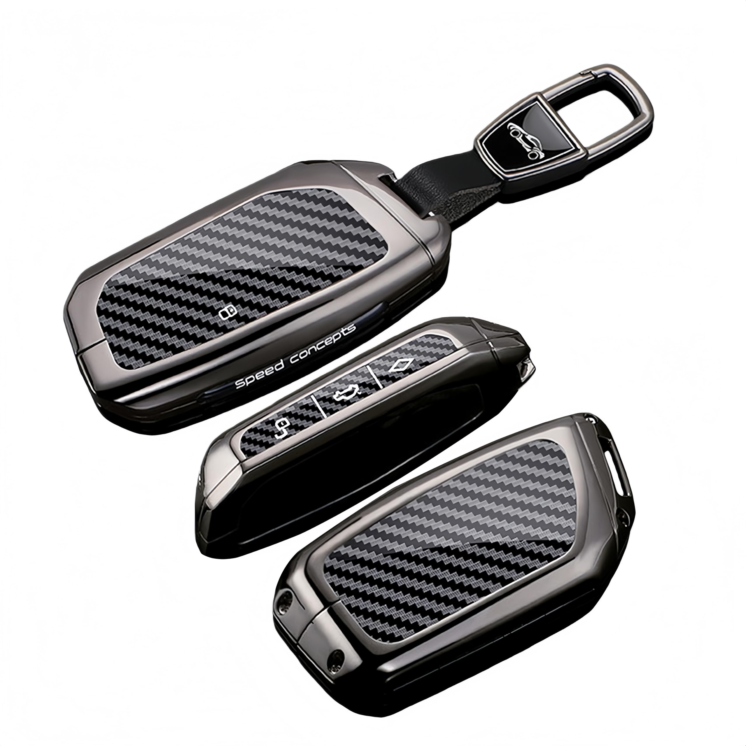 ontto Etui na kluczyki samochodowe ze stopu, pasuje do BMW 2026 2025 2024 X1 U11 X2 X3 G45 X5 X6 X7 IX1 2er U06 Touring 3er 5er 7er G07 I7 i5 etui na klucze obudowa kluczy etui ochronne breloczek do