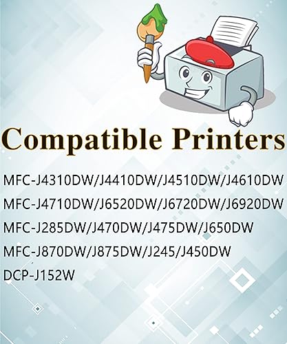 Miniatura 5 de MM MUCH & MORE Cartucho de tinta de repuesto compatible para Brother LC103 LC101 LC103XL LC103CL para usar con impresora MFC-J870DW MFC-J6920DW