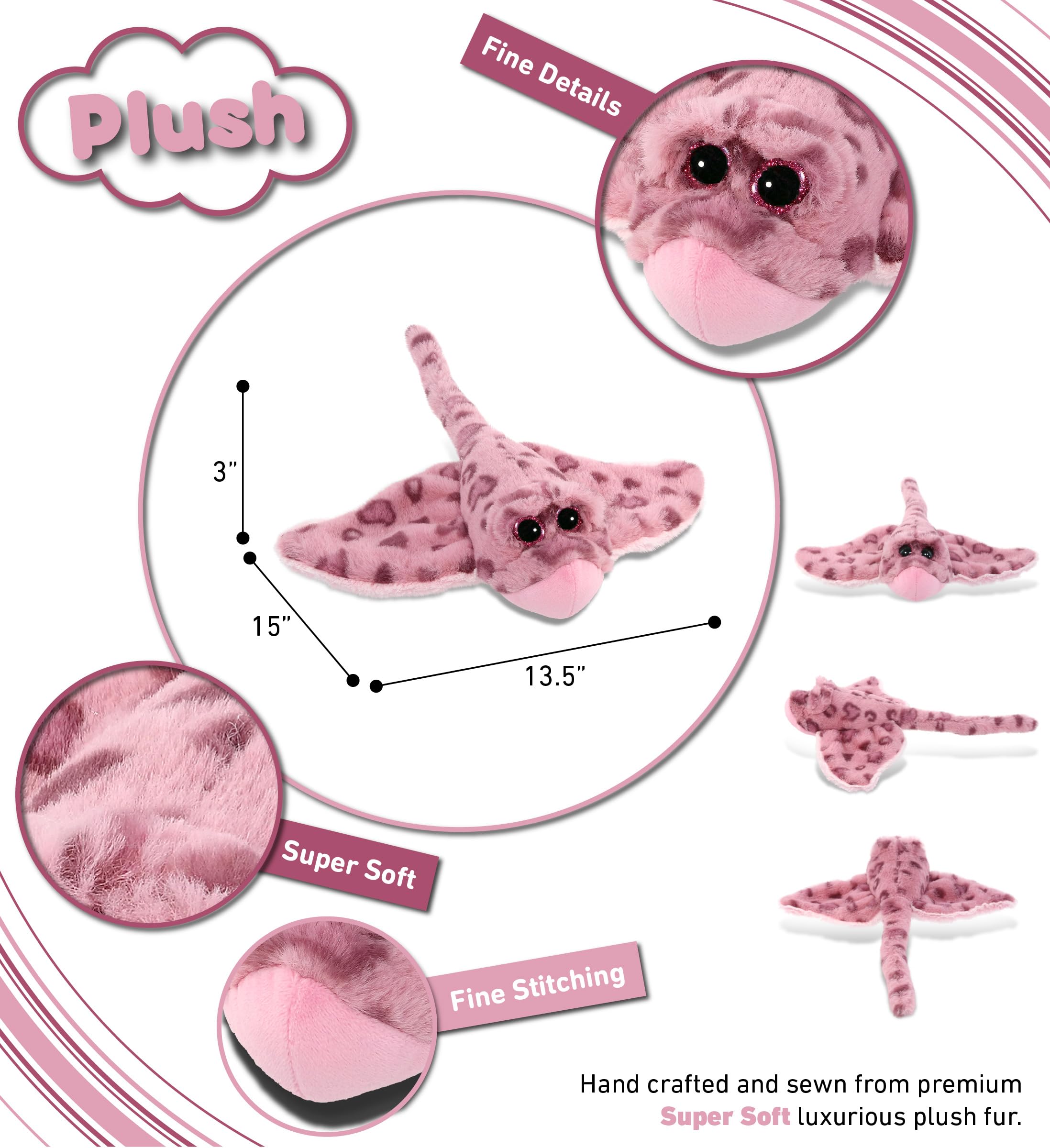 Amazon.co.jp: DolliBu ピンクローズスティングレイ スーパーソフト