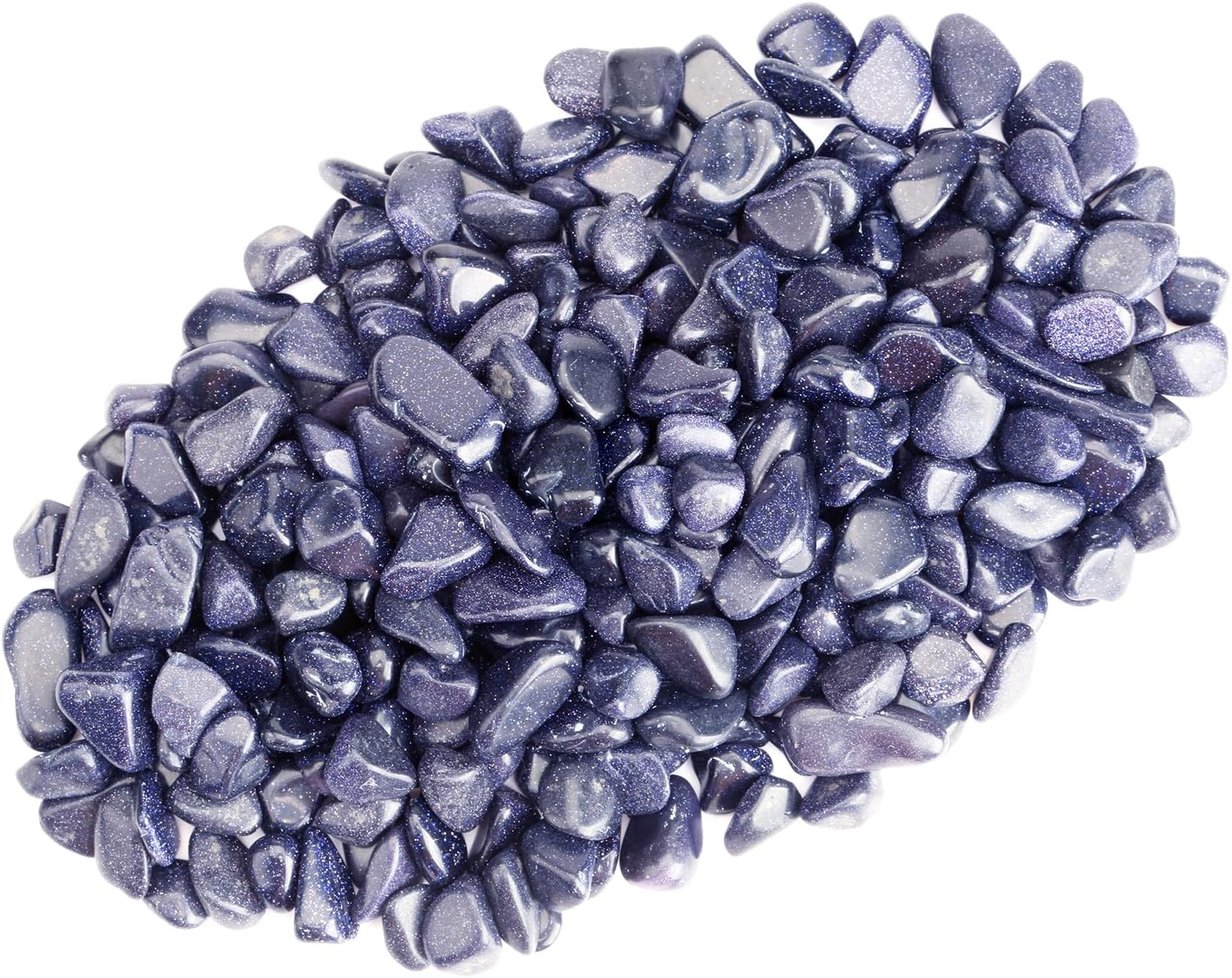 ZenQ 1 lb Citrine Tumbled Stone Chips Crushed Natural Crystal Quartz Pieces