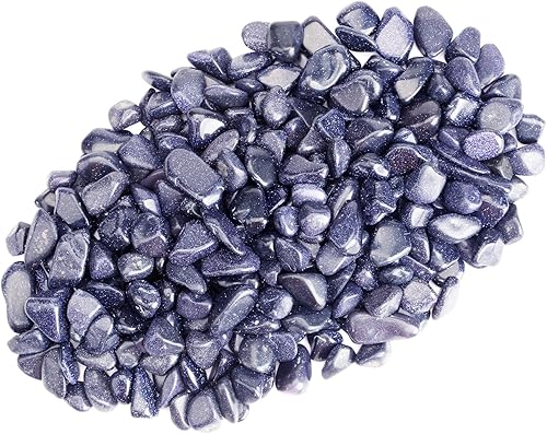 Miniatura 16 de ZenQ 1 libra de ágata (teñida) trozos de cuarzo de cristal natural triturados