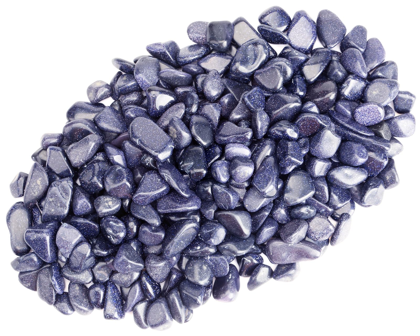 ZenQ 1 lb Crystal Chips, Tumbled Stone Chips for Crafts