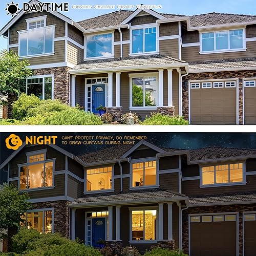 Kespen - Lámina unidireccional para ventana, privacidad durante el día, adherencia estática, bloqueo solar, antirrayos UV, reflectante, tinte de