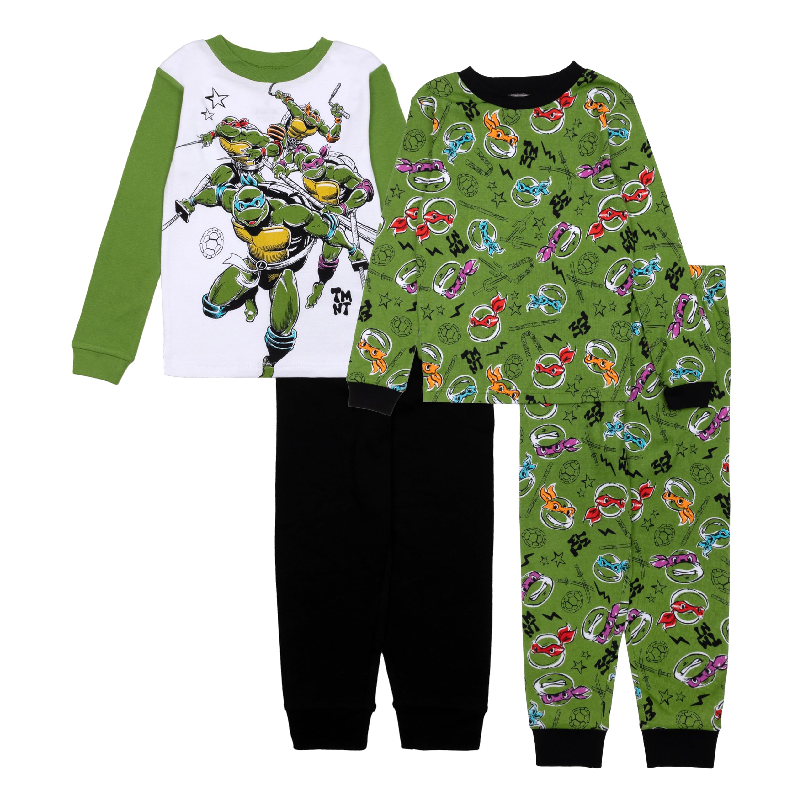 Nickelodeon Set di Pigiama (Pacco da 4) Bambini e Ragazzi