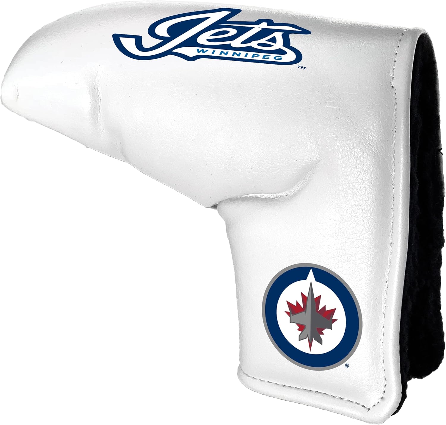 Team Golf NHL Winnipeg Jets - Printed Team Golf NHL Tour Blade Putter Cover (White), Fits Most Blade Putters, Scotty Cameron, Taylormade, Odyssey, Titleist, Ping, Callaway