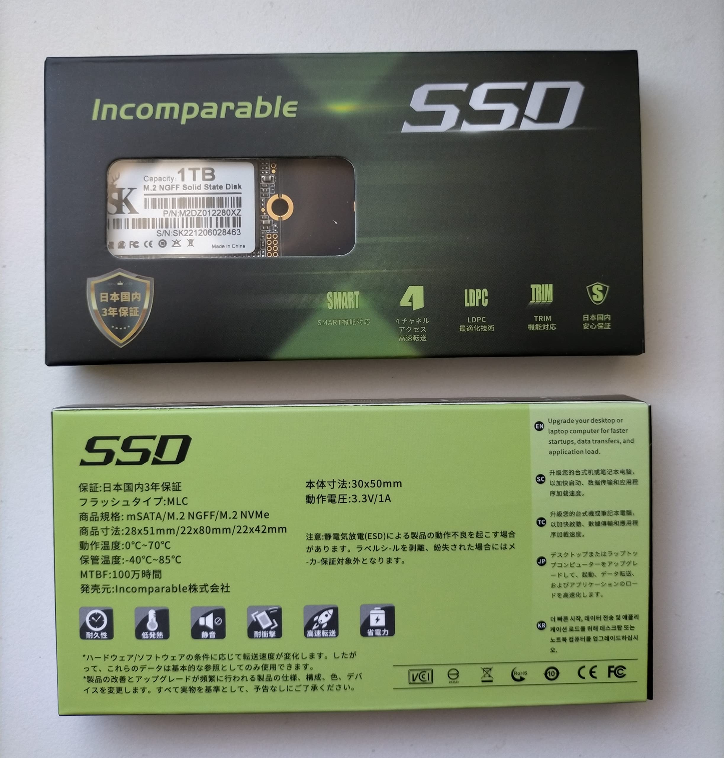 メーカー3年保証 ORICO 2242 NGFF M.2 SSD 1TB Amazon | ssd m.2 ngff 2242～2280 3年保証 (容量, 1TB